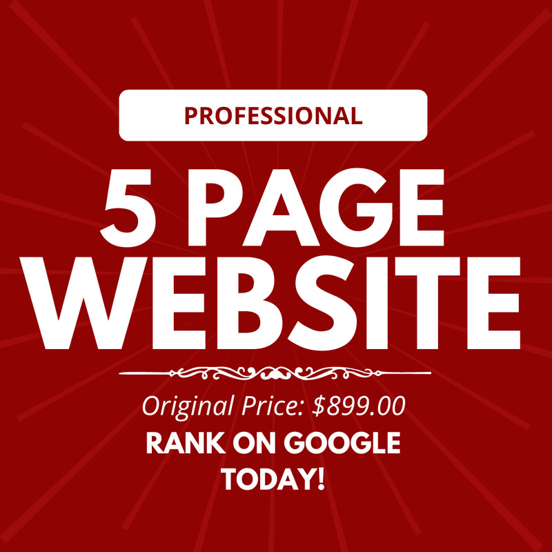 5 PAGE PROFESSIONAL WEBSITE DESIGN PERSONAL / BUSINESS