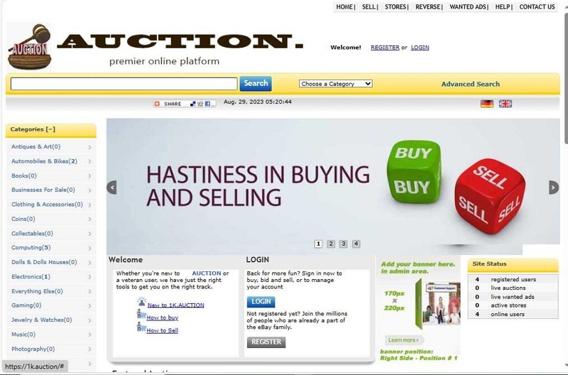 Top Auction / buy it now Style Multi-vendor Website Free Hosting / setup gallery