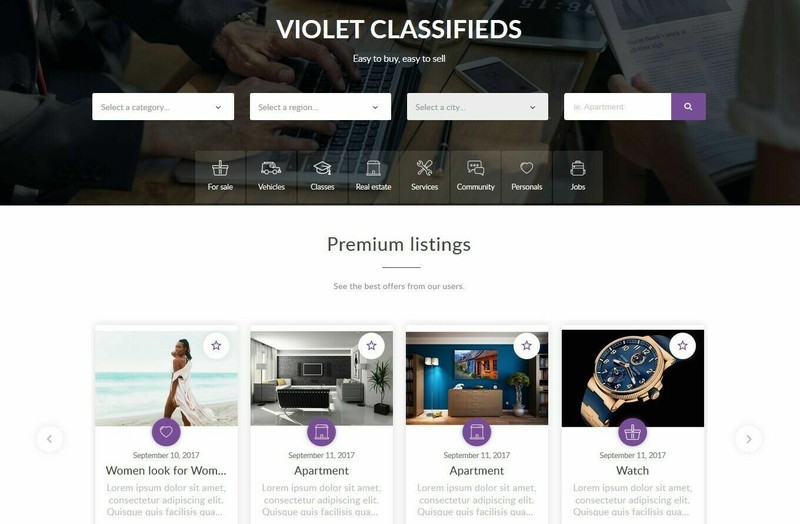 Premium Local Classified Ads Website with Advanced Search Filters + Free Hosting