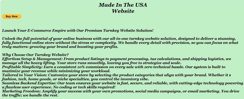 M I T U S A 4 U. Store Established Profitable Turn-key Online Business Website gallery