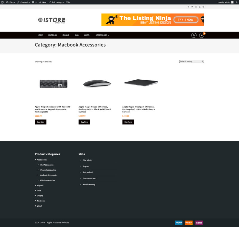 🥇 Apple Products Amazon Affiliate Store Business Website MacBook, iPhone & iPad gallery