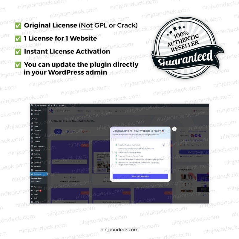 🥷 Templately Pro Official License ‒ Lifetime / 1-Year gallery