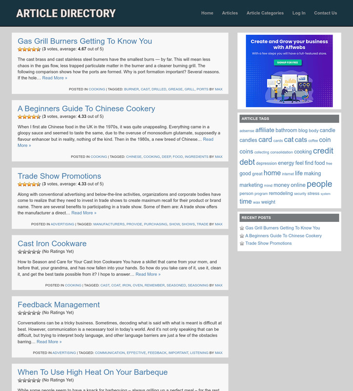 ARTICLE DIRECTORY - Work From Home Business Opportunity Website For Sale gallery