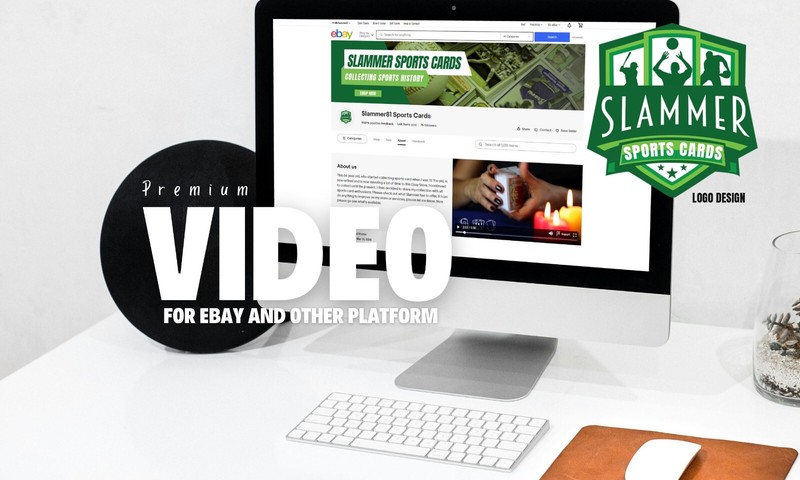 ebay SEO listing template, free logo design and 30 sec video ad for ebay store gallery