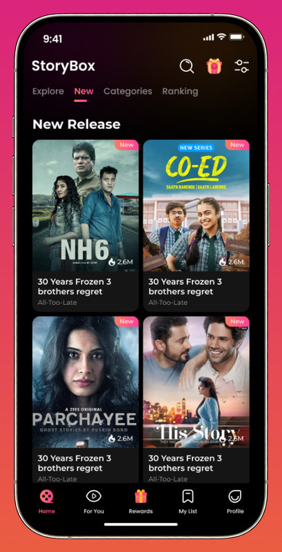 SceneBox Flutter OTT App | Short Drama & Web Series Streaming | Android iOS Web gallery