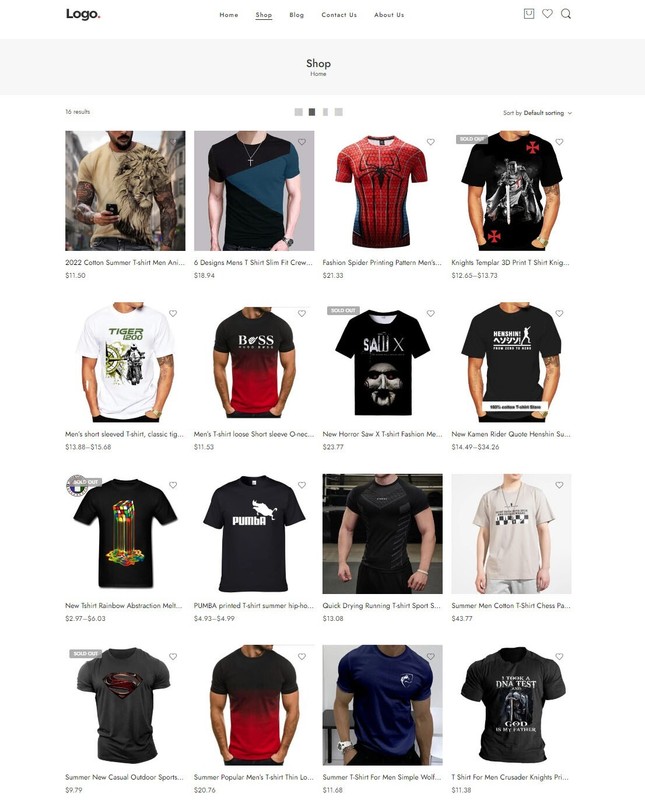 T-Shirts Store, Drop Shipping Ecommerce Website + Free Hosting gallery