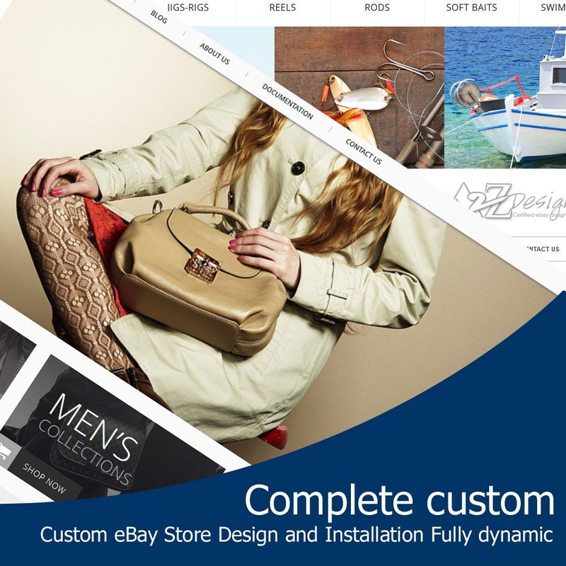 eBay store design and ebay listing HTML template Fully custom design 2021 gallery