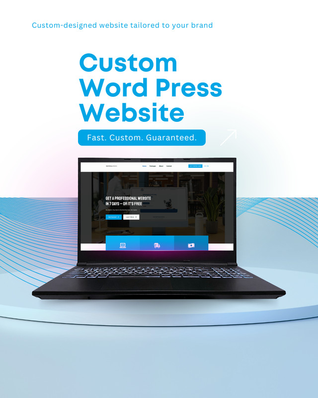 Custom Professional Website Development For Your Business - Done in 7 days