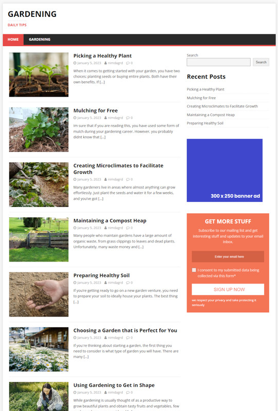 Hosting and Support For Our Niche Affiliate Websites gallery