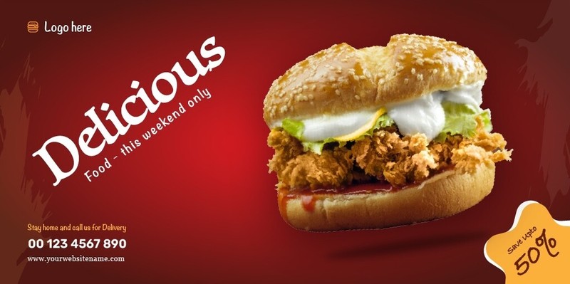 Delicious Food Social Media Marketing Templates gallery