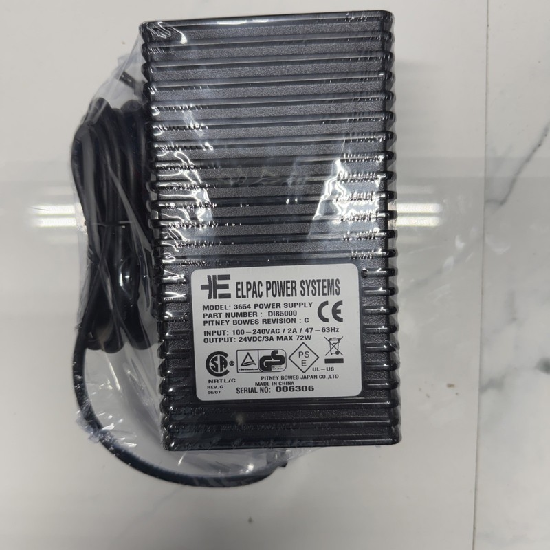 Pitney Bowews Elpac Power Systems 3654-2 F784200 Power Supply 24 VDC 3 Amp
