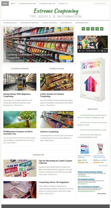 * EXTREME COUPONING * blog website business for sale w/ AUTO CONTENT UPDATES gallery