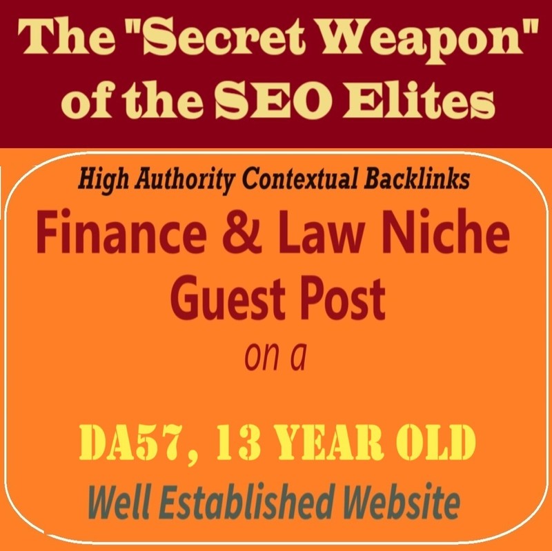 Premium SEO Guest Post on my DA50+ Finance & Law Blog with Dofollow backlink