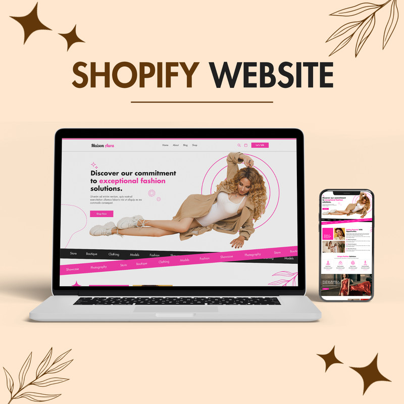 PREMIUM Shopify Theme for Fashion Stores | Digital Download Website Design gallery