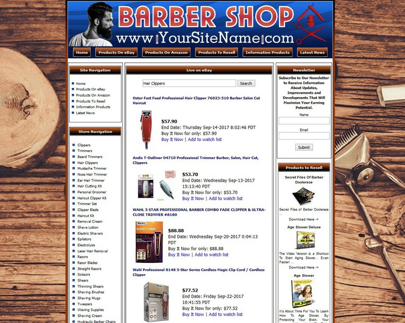 Barber Shop Business Website+Amazon Store+Google+Dropship+Youtube gallery