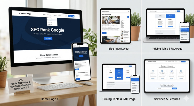 SEO Rank Master | Google Optimized eBay Template | Mobile-Responsive & Fast Load
