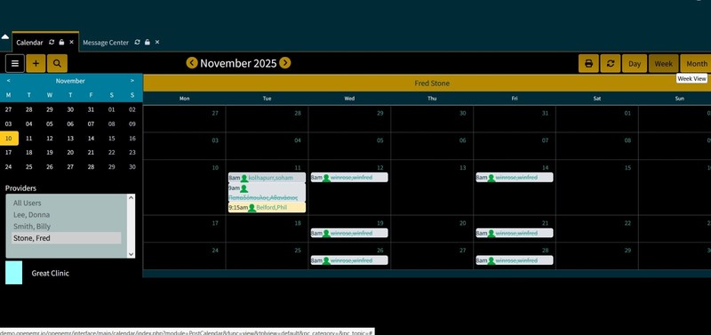Medical office website. Calendar of Appointments. Bill Patient portal 100+ pages gallery