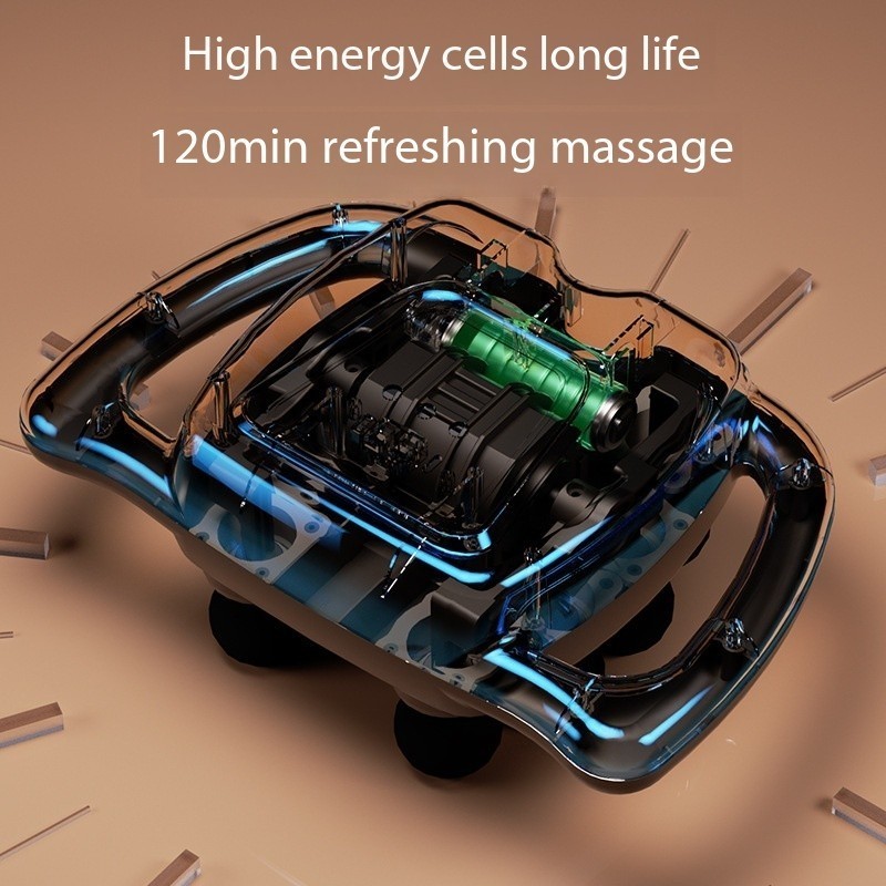 16-Head Fascia Gun Multi-Head Massager Multi-Function Relaxation Gun Fascia Gun gallery