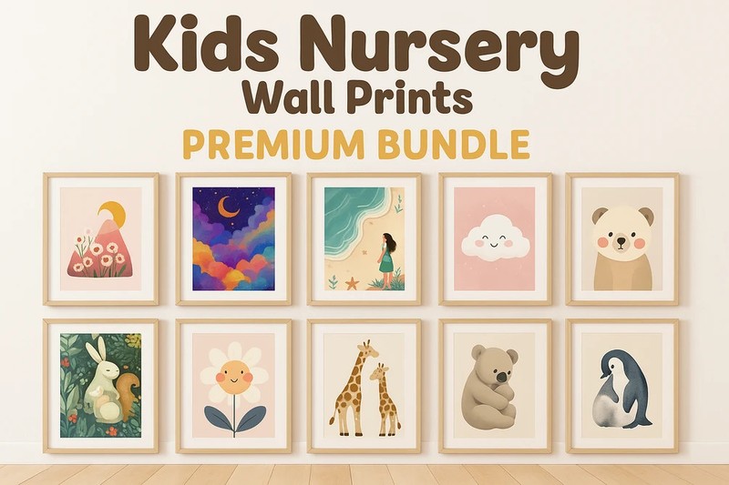 Kids Nursery Wall Prints – 100+ Premium Aesthetic Art Prints for Baby & Toddler gallery