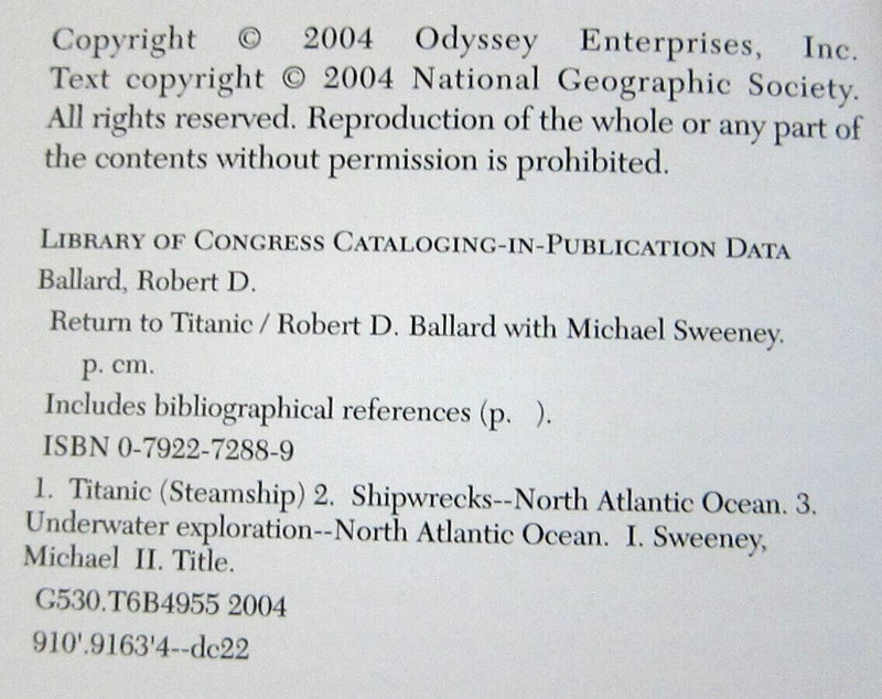G2U Return to Titanic by Robert D Ballard with Michael S Sweeney gallery