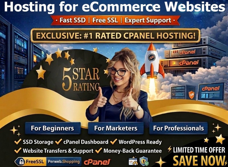 Hosting for eCommerce Websites - 🛒Unlimited Fast SSD, Free SSL | Just $14.99/Yr gallery