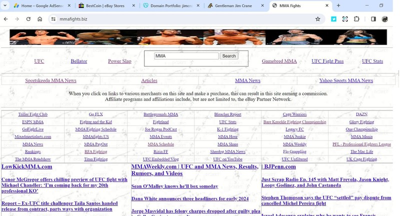 MMAfights.Biz BUSINESS DOMAIN FOR MIXED MARTIAL ARTS NEWS, MOVIES, TV & SPORTS