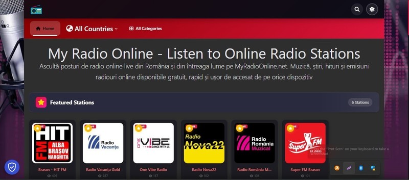 Radio Station WordPress Website with 1 free month streaming hosting included