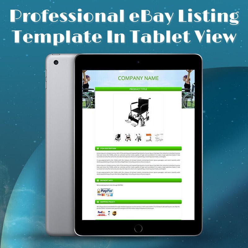 Unique eBay Templates Mobile Responsive eBay Listing Auction Template gallery