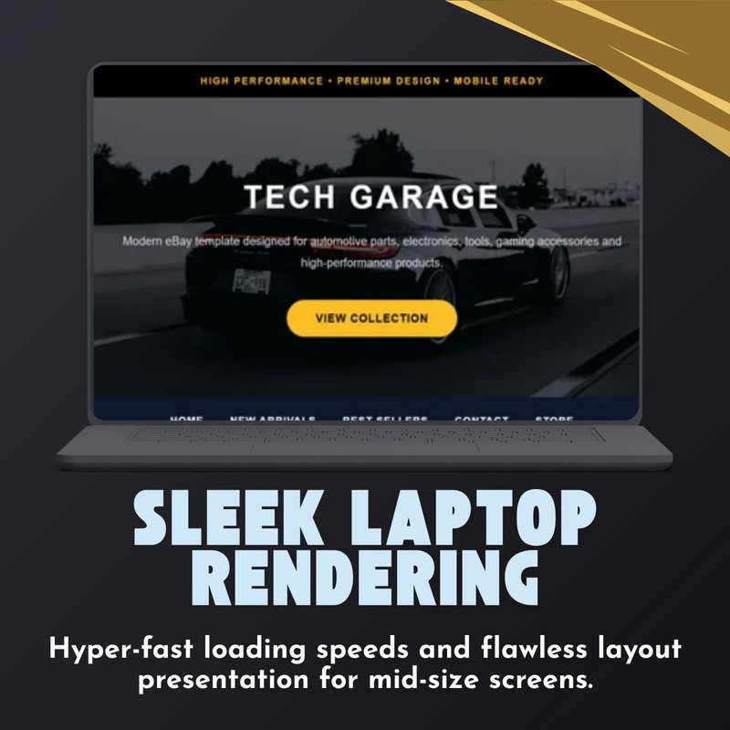 eBay HTML Template Responsive Automotive Tech Electronics Store Design 2026✅ gallery