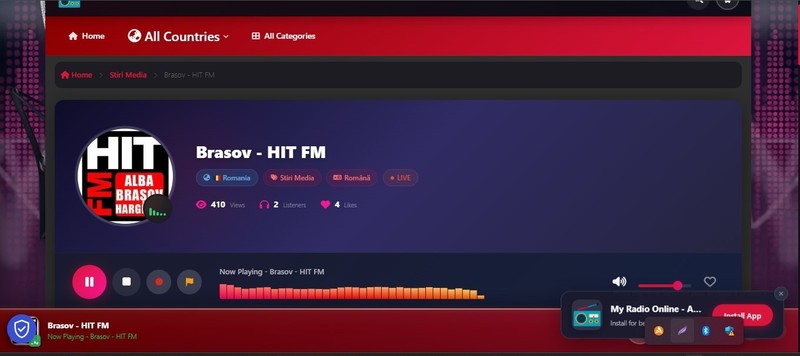Radio Station Wordpress Website with 1 free month streaming hosting included gallery
