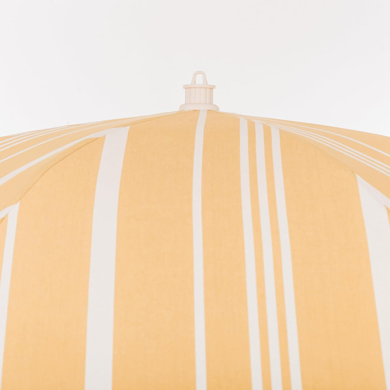 Chic Boho Beach Umbrella - 6' UPF 50+ with 7' Wooden Pole for Sun Safety gallery