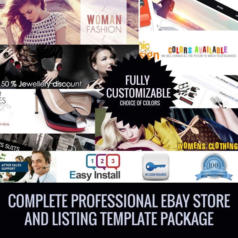 Professional Ebay Store / Shop & Ebay Listing Template Package Full Dynamic 2021 gallery