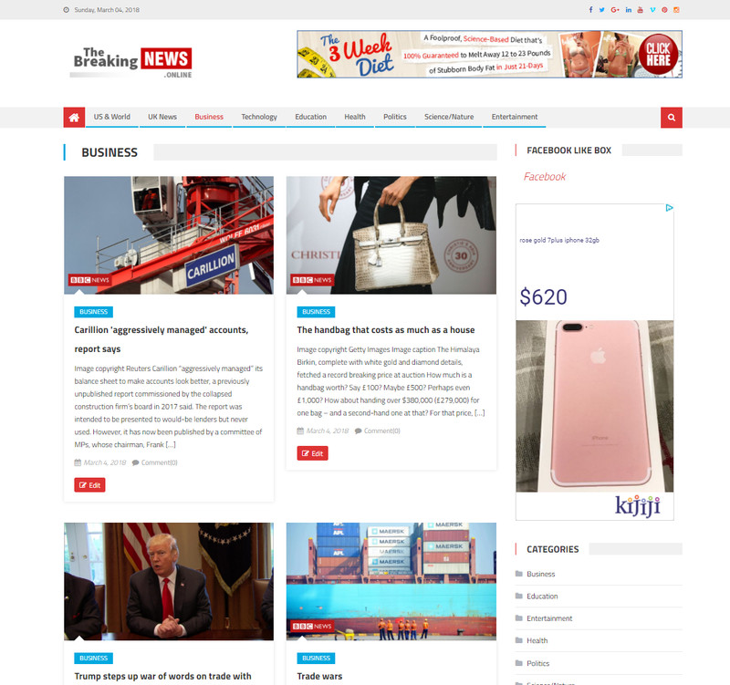 🥇 Established Automated News Website For Sale - Autopilot Adsense Income gallery