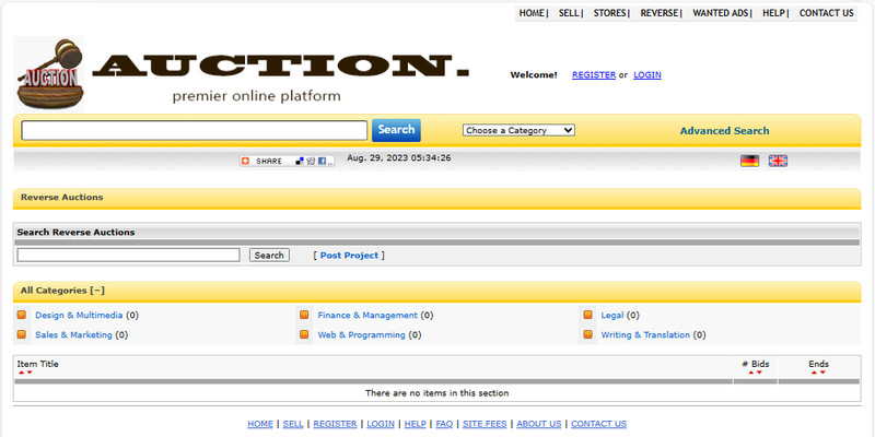 Top Auction / buy it now Style Multi-vendor Website Free Hosting / setup gallery