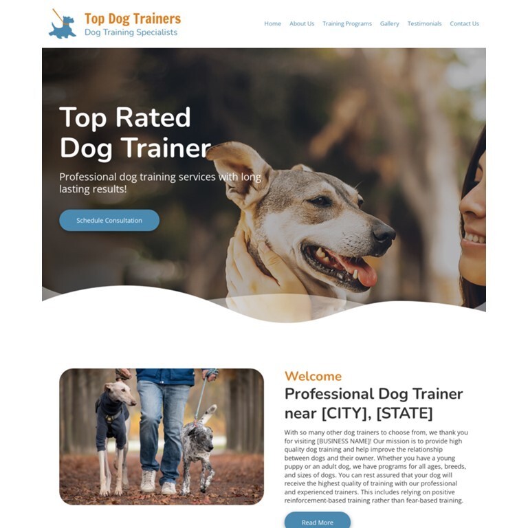 Dog Trainer Customized Business Website *SEE FULL DESCRIPTION*