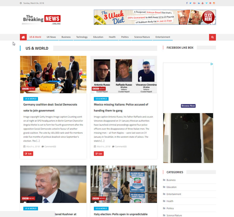 🥇 Established Automated News Website For Sale - Autopilot Adsense Income gallery