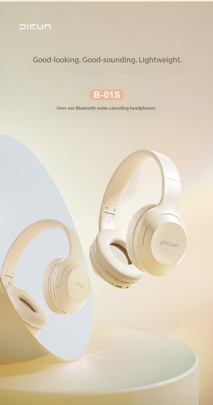 Pincun B-01S Bluetooth Headphones Over-Ear Noise-Canceling Gaming Music Wireless gallery