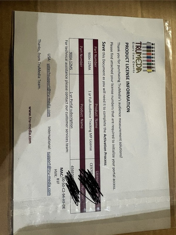New Unopened True Media Audience Measurement Kit- Includes 1 Yr Full Audience gallery