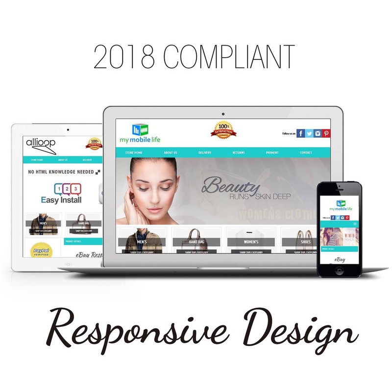 Professional Ebay Store / Shop & Ebay Listing Template Package Full Dynamic 2021