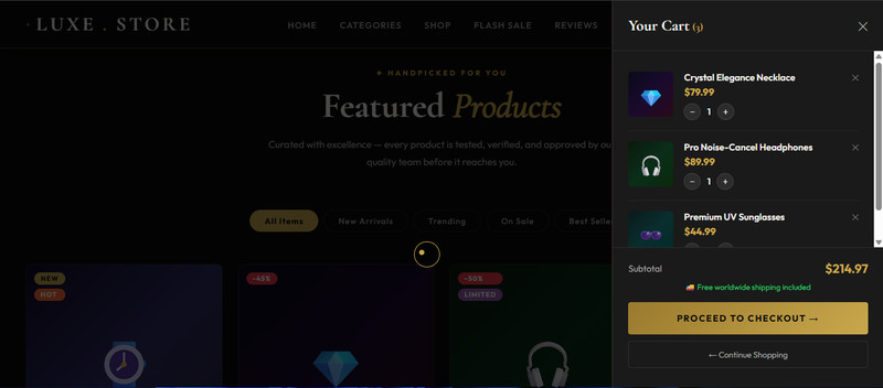 Responsive Ecommerce Dropshipping Website With Modern Design gallery