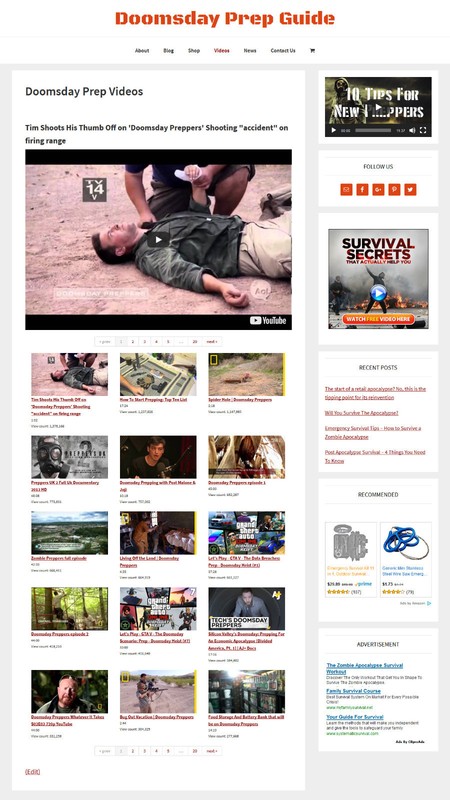 [NEW DESIGN] * DOOMSDAY PREP * store blog website business for sale AUTO CONTENT gallery