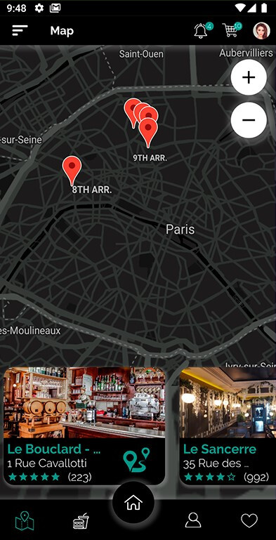 Food Delivery UI Kit in Flutter – 3 Apps – Customer App + Delivery App + Owner A gallery