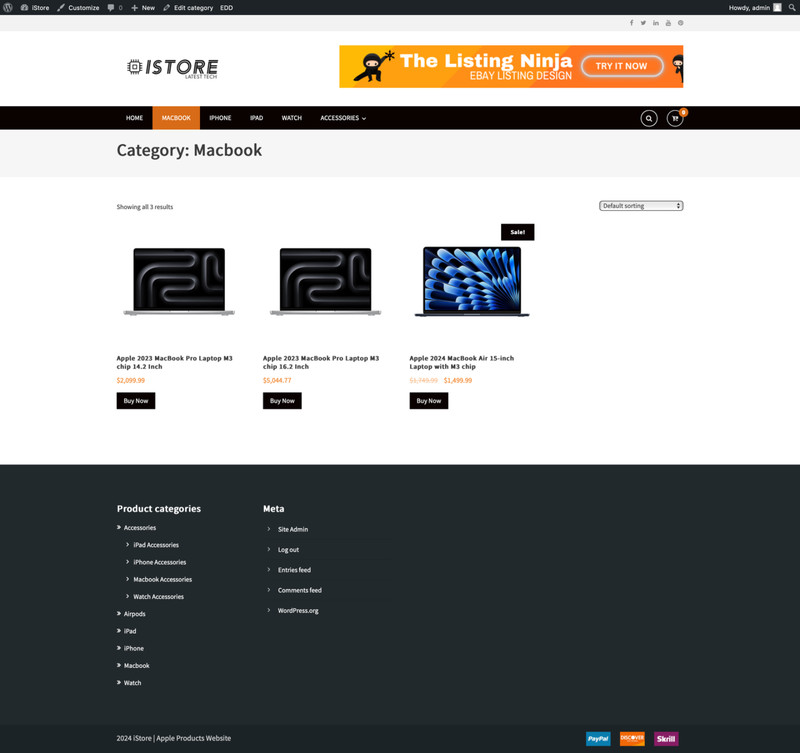 🥇 Apple Products Amazon Affiliate Store Business Website MacBook, iPhone & iPad gallery