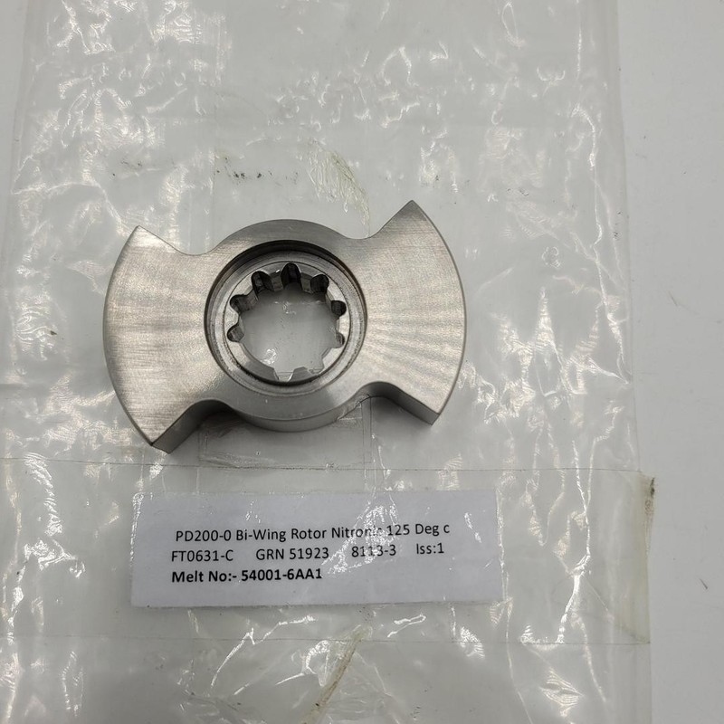 PD200-0 BI-WING ROTOR LOBE GRN51923 / FT0631-C / 8113-3 / NITRONIC 125 deg C