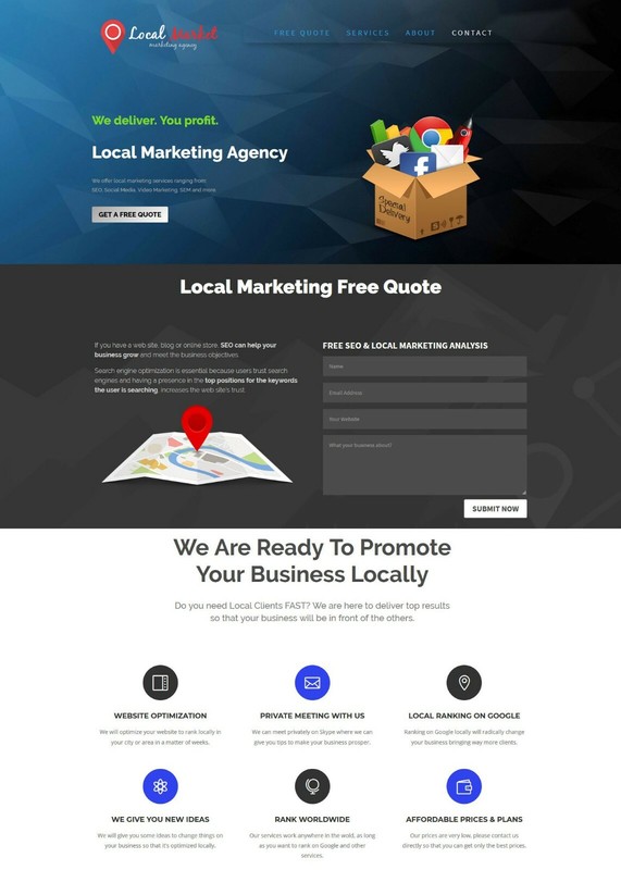 Local Marketing Services Provider Website – Business In a Box