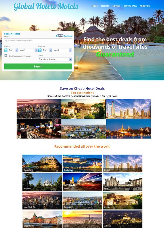 FLIGHT, HOTEL & CAR RENTAL Booking Affiliate Website + Free Host