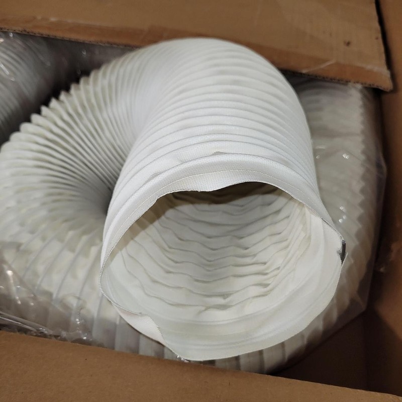 Flexaust 5" X 10' long white acrylic coated for exhaust*NEW* in box*** gallery