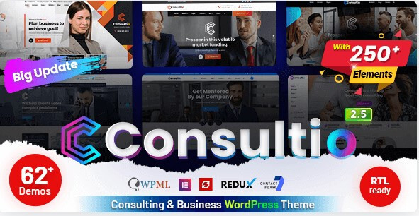 Consultio Consulting Corporate Theme Pre-Build websites ⭐GPL⭐ LATEST V WordPress gallery