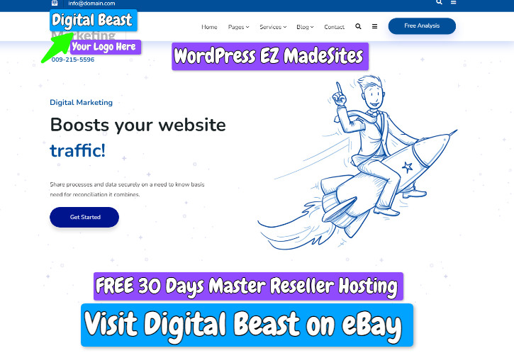 WordPress Websites 10 Pack Ready Made SEO/Digital Marketing Themes Free Hosting2 gallery