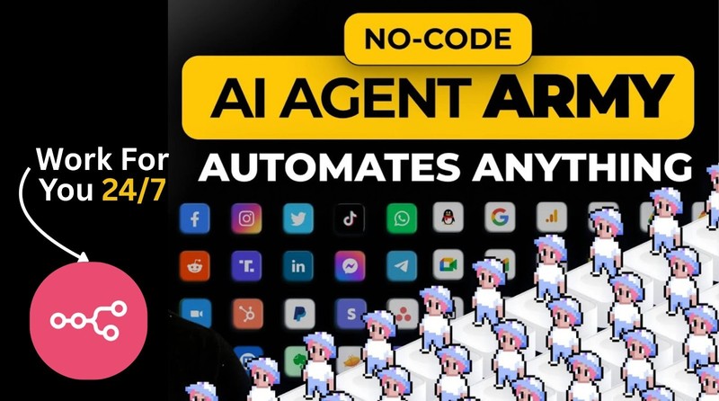 n8n AI Agent Army Template (Work For You 24 7) AI Automation Workflows JSON gallery